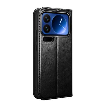 Xiaomi 17 Pro Qialino Classic Læderpung - Sort