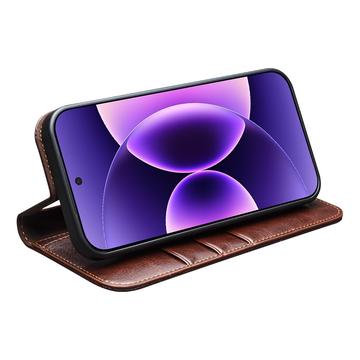 Xiaomi 17 Pro Qialino Classic Læderpung - Mørkebrun