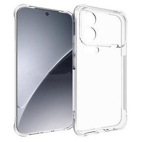 Xiaomi 17 Pro Stødsikkert Silikone Cover - Gennemsigtig