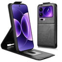 Xiaomi 17 Pro lodret flip-etui med stativ - sort