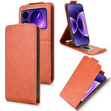 Xiaomi 17 Pro lodret flip-etui med stativ - Brun