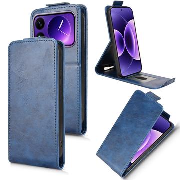 Xiaomi 17 Pro lodret flip-etui med stativ - mørkeblå