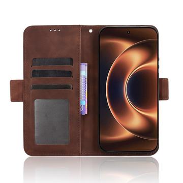 Xiaomi 17 Ultra Kortholder Pung Etui - Brun