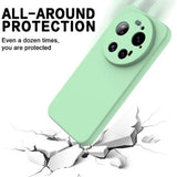 Xiaomi 17 Ultra Flydende silikone cover med håndrem - Grøn