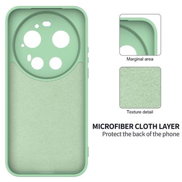 Xiaomi 17 Ultra Flydende silikone cover med håndrem - Grøn