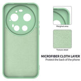 Xiaomi 17 Ultra Flydende silikone cover med håndrem - Grøn