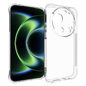 Xiaomi 17 Ultra Stødsikkert Silikone Cover - Gennemsigtig