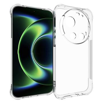 Xiaomi 17 Ultra Stødsikkert Silikone Cover - Gennemsigtig