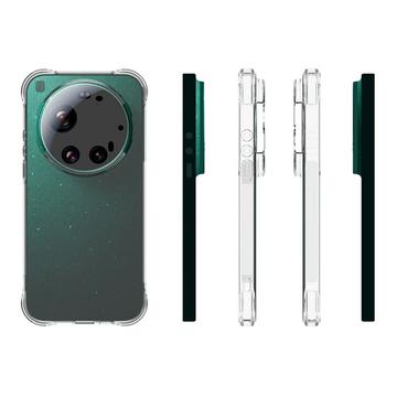 Xiaomi 17 Ultra Stødsikkert Silikone Cover - Gennemsigtig