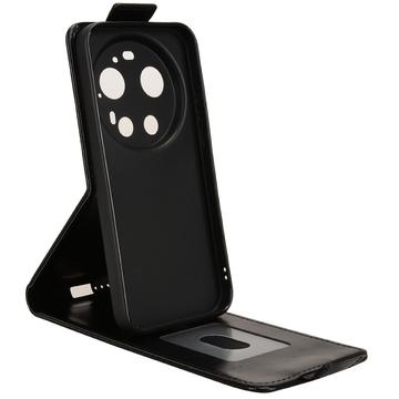 Xiaomi 17 Ultra lodret flip-etui med stativ - sort
