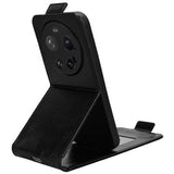 Xiaomi 17 Ultra lodret flip-etui med stativ - sort