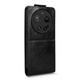 Xiaomi 17 Ultra lodret flip-etui med stativ - sort