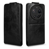 Xiaomi 17 Ultra lodret flip-etui med stativ - sort