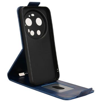 Xiaomi 17 Ultra lodret flip-etui med stativ - mørkeblå