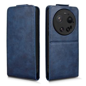 Xiaomi 17 Ultra lodret flip-etui med stativ - mørkeblå
