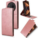 Xiaomi 17 Ultra lodret flip-etui med stativ - rosaguld