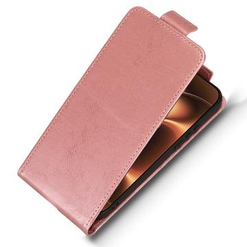 Xiaomi 17 Ultra lodret flip-etui med stativ - rosaguld