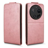 Xiaomi 17 Ultra lodret flip-etui med stativ - rosaguld