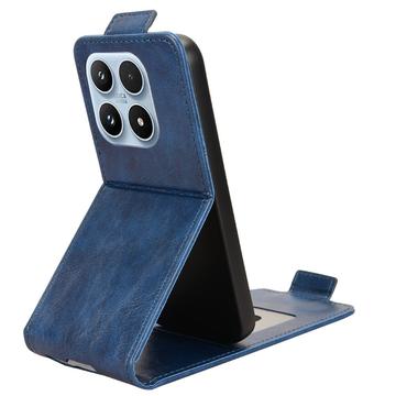Xiaomi 17 lodret flip-etui med stativ - mørkeblå