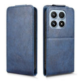 Xiaomi 17 lodret flip-etui med stativ - mørkeblå