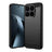 Xiaomi 17T Børstet TPU Cover - Karbonfiber - Sort