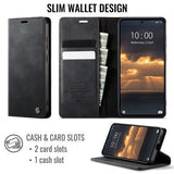 Xiaomi 17T Caseme 033 Pung Etui med Kalvemønster og RFID-blokering - Sort