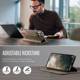 Xiaomi 17T Caseme 033 Pung Etui med Kalvemønster og RFID-blokering - Kaffe
