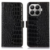 Xiaomi 17T Crocodile Series Læderpung med RFID - Sort