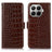 Xiaomi 17T Crocodile Series Læderpung med RFID - Brun
