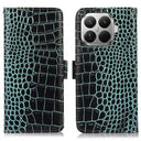 Xiaomi 17T Crocodile Series Læderpung med RFID - Grøn