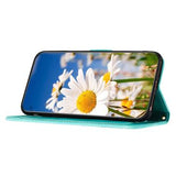 Xiaomi 17T Blomstret pung etui med kortholdere - grøn
