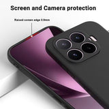 Xiaomi 17T Flydende silikone cover med håndrem - Sort