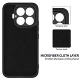 Xiaomi 17T Flydende silikone cover med håndrem - Sort