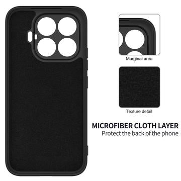 Xiaomi 17T Flydende silikone cover med håndrem - Sort