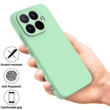 Xiaomi 17T Flydende silikone cover med håndrem - Grøn