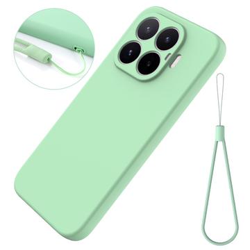 Xiaomi 17T Flydende silikone cover med håndrem - Grøn