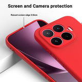 Xiaomi 17T Flydende silikone cover med håndrem - Rød