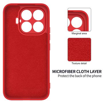 Xiaomi 17T Flydende silikone cover med håndrem - Rød
