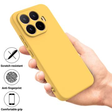 Xiaomi 17T Flydende silikone cover med håndrem - Gul