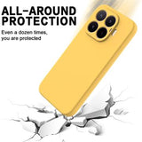 Xiaomi 17T Flydende silikone cover med håndrem - Gul