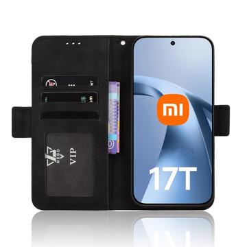 Xiaomi 17T Pro Kortholder Pung Etui - Sort