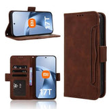 Xiaomi 17T Pro Kortholder Pung Etui - Brun