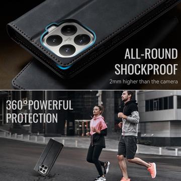 Xiaomi 17T Pro Caseme 033 Pung Etui med Kalvemønster og RFID-blokering - Sort