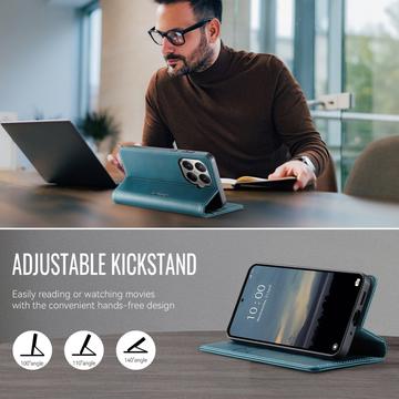 Xiaomi 17T Pro Caseme 033 Pung Etui med Kalvemønster og RFID-blokering - Grøn