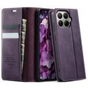 Xiaomi 17T Pro Caseme 033 Pung Etui med Kalvemønster og RFID-blokering - Lilla