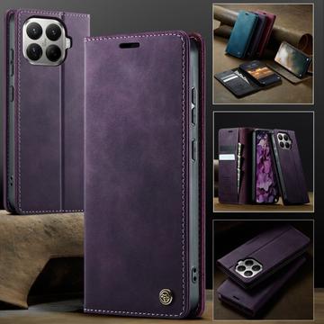 Xiaomi 17T Pro Caseme 033 Pung Etui med Kalvemønster og RFID-blokering - Lilla