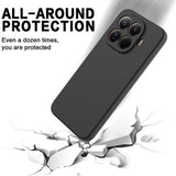 Xiaomi 17T Pro Flydende silikone cover med håndrem - Sort