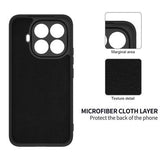 Xiaomi 17T Pro Flydende silikone cover med håndrem - Sort