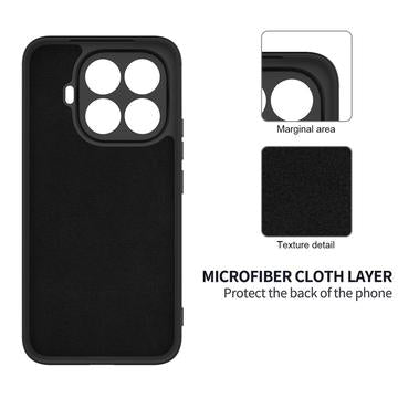 Xiaomi 17T Pro Flydende silikone cover med håndrem - Sort