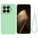 Xiaomi 17T Pro Flydende silikone cover med håndrem - Grøn